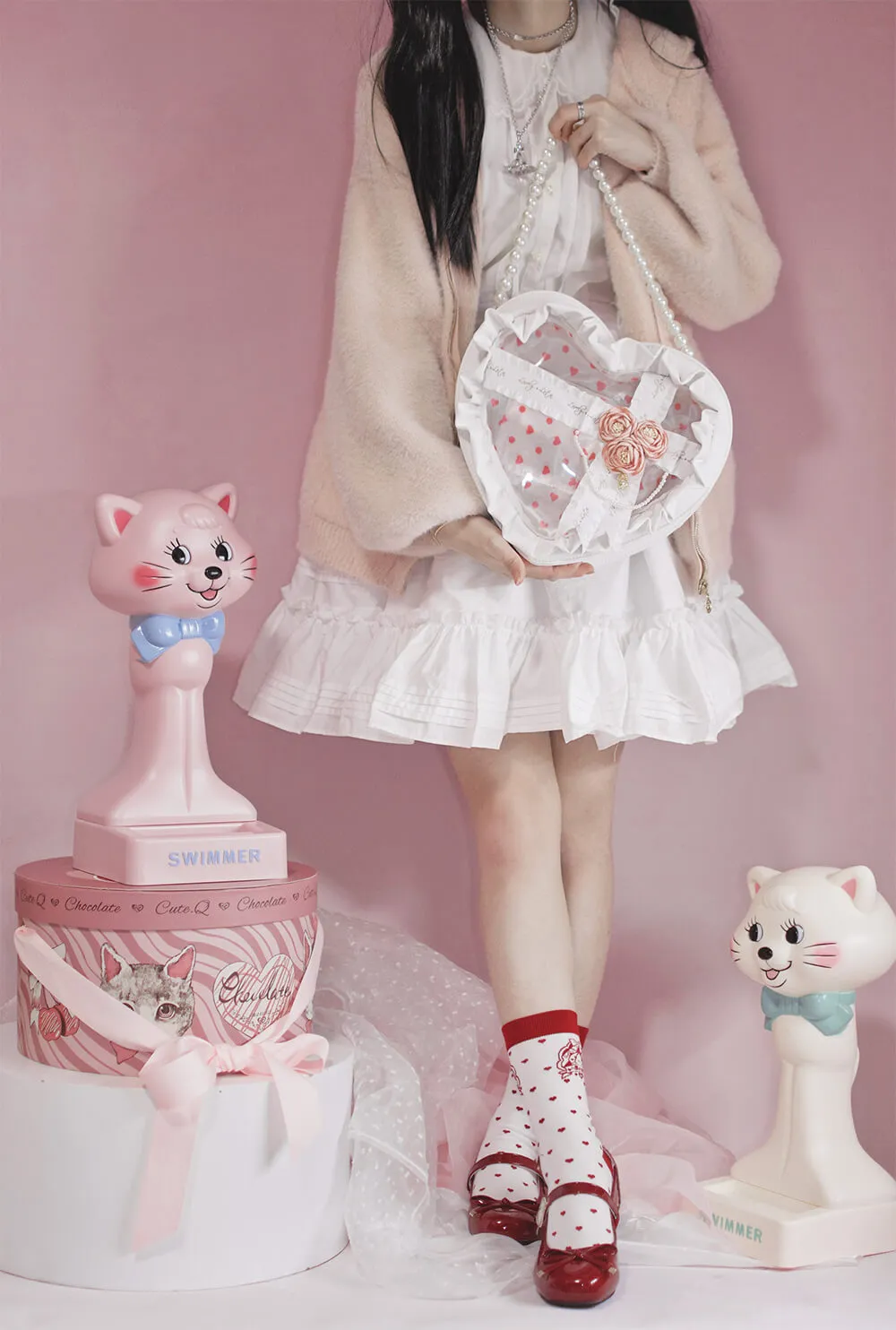 Dream Flower Gift Heart Shaped Ita Bag Gift Bag