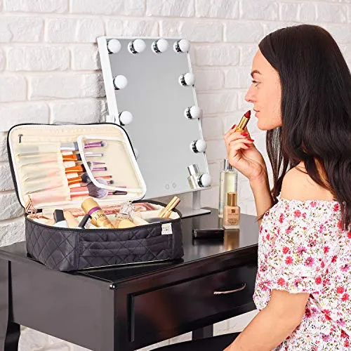 Ellis James Designs Extra Large Makeup Bag With Compartments