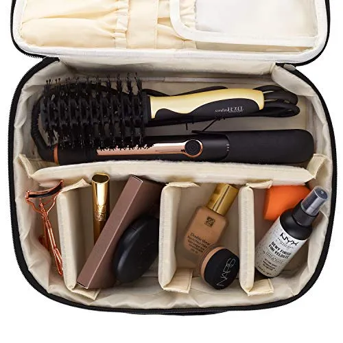 Ellis James Designs Extra Large Makeup Bag With Compartments