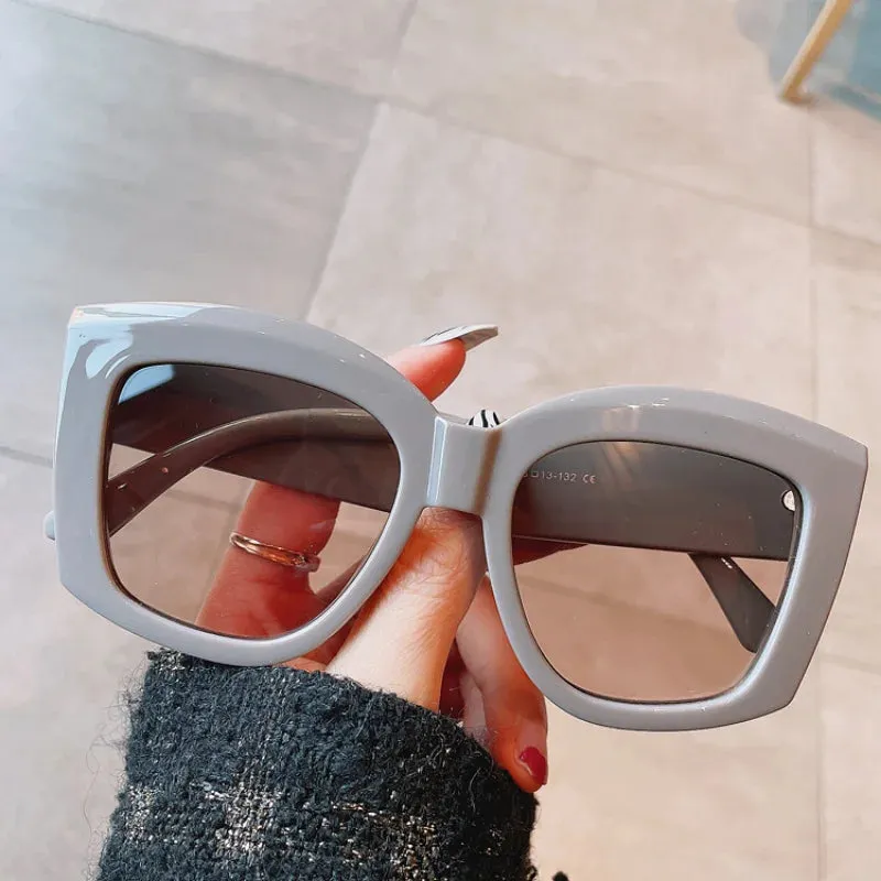 Fashion Designer Leisure Luxury Women's Brand Frame Sun Large Outdoor New Sunglasses