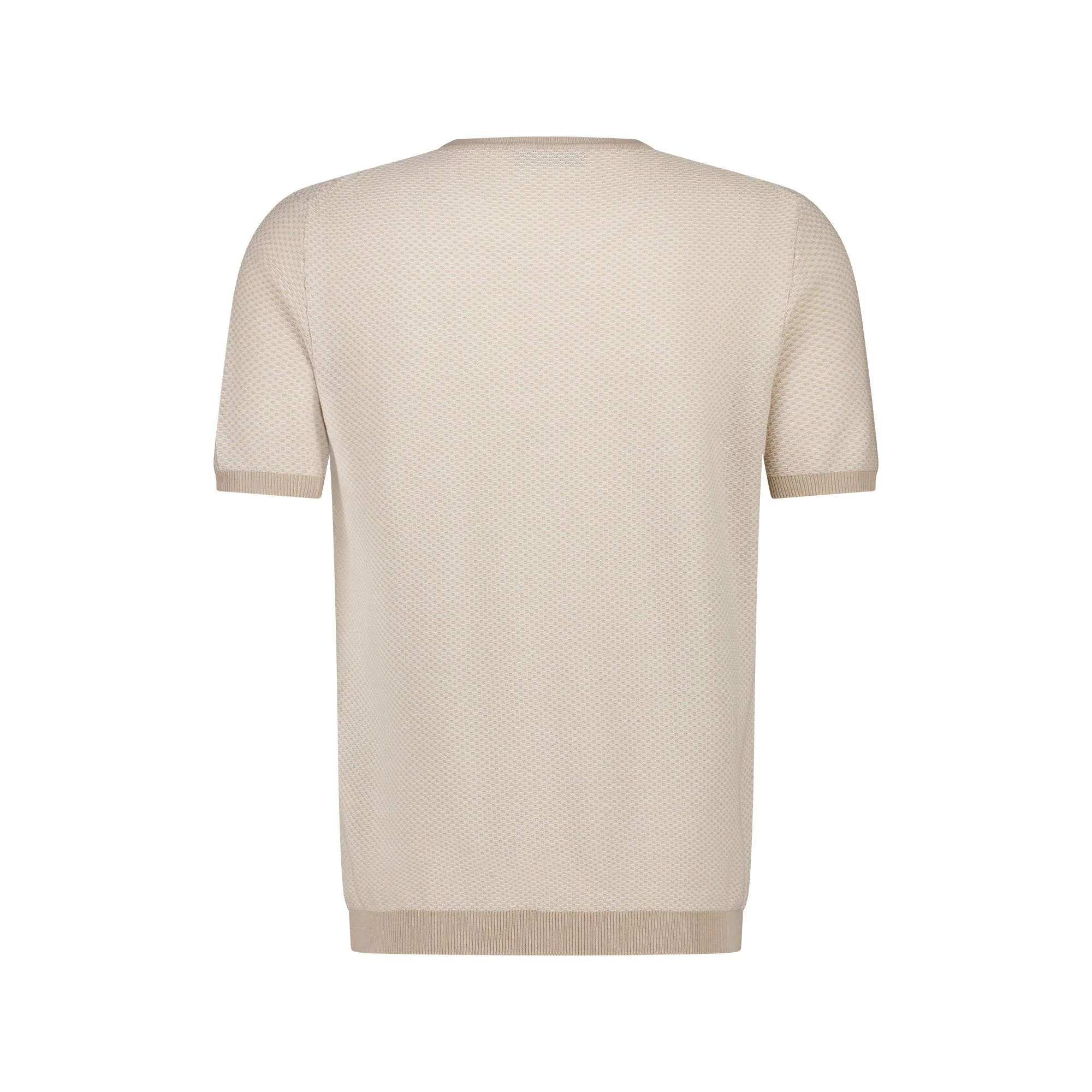 Ferrante Short Sleeve Contrast T-Shirt in BEIGE