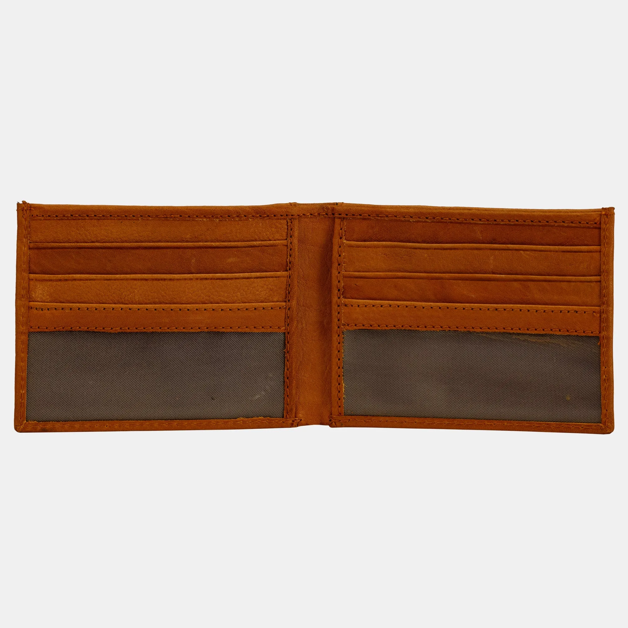 FINELAER Leather Slim Front Pocket Wallets For Men