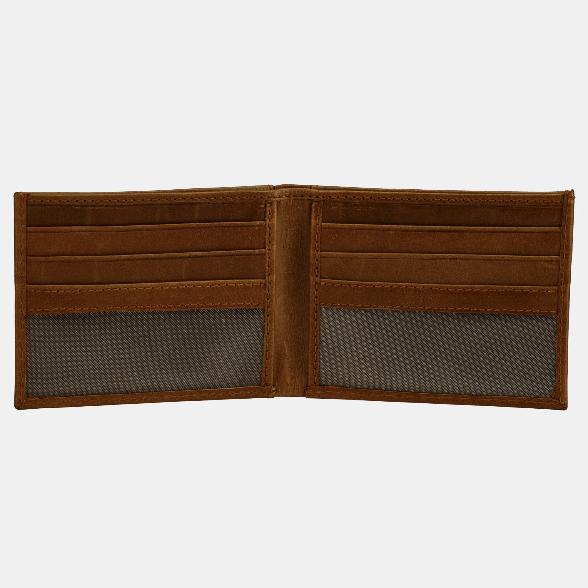 FINELAER Leather Slim Front Pocket Wallets For Men