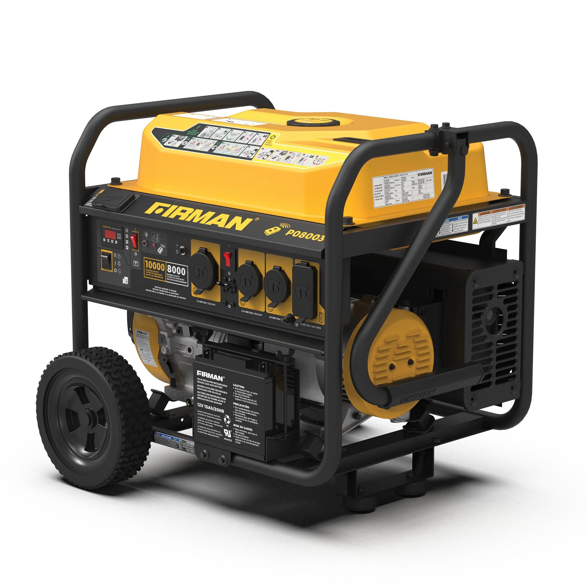 Gas Portable Generator 10000W Remote Start 120/240V