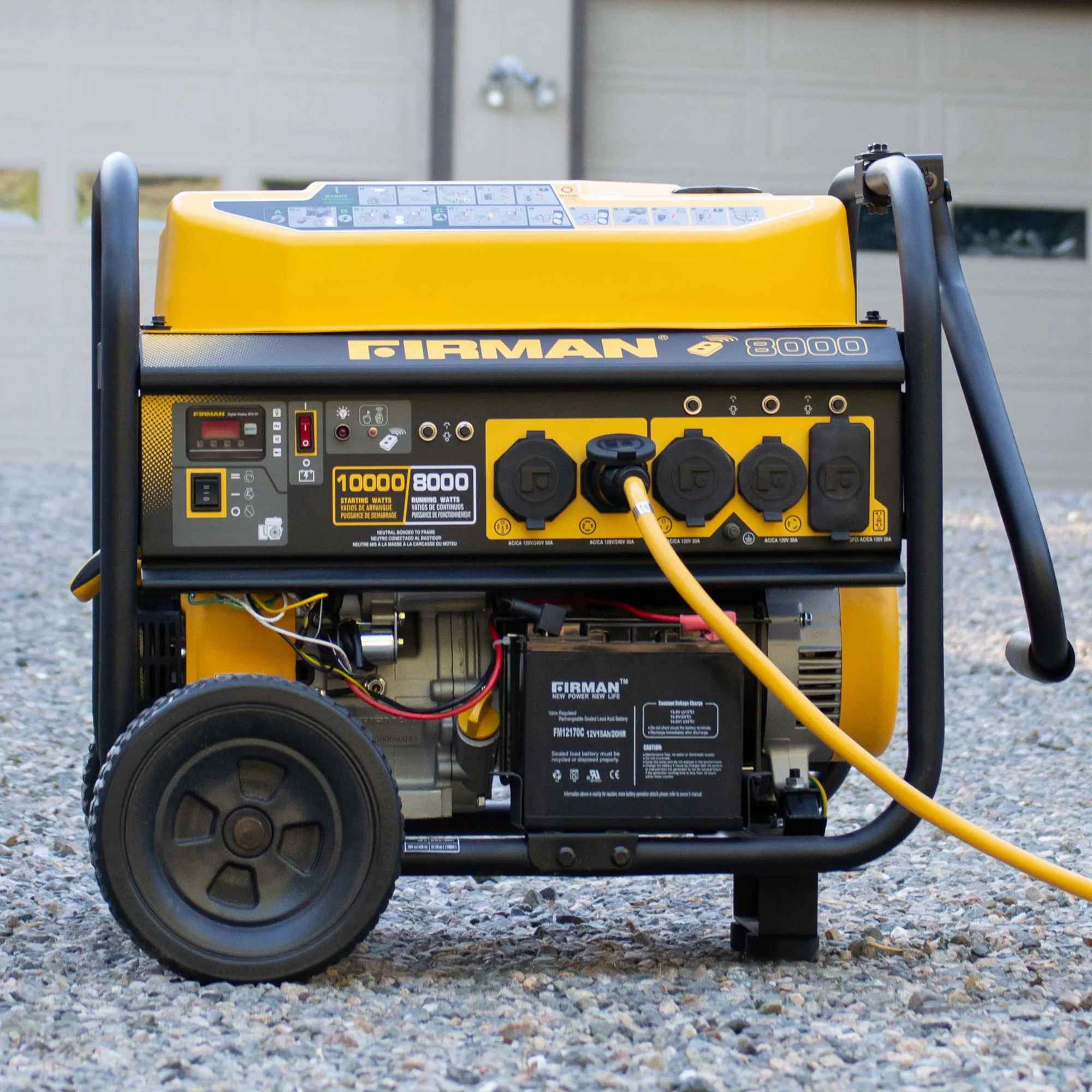 Gas Portable Generator 10000W Remote Start 120/240V