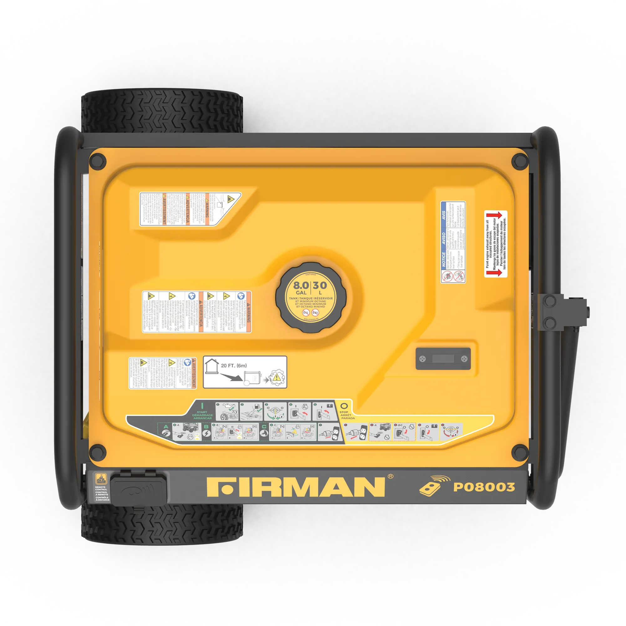 Gas Portable Generator 10000W Remote Start 120/240V