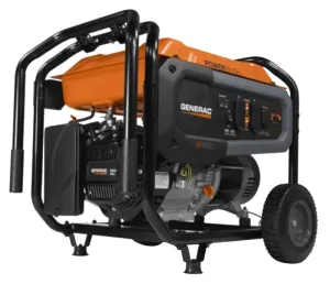 Generac GP Series 7690 Portable Generator, 54.2/27.1 A, 120/240 V, Oil, 6.9 gal Tank, 10.5 hr Run Time, Recoil Start