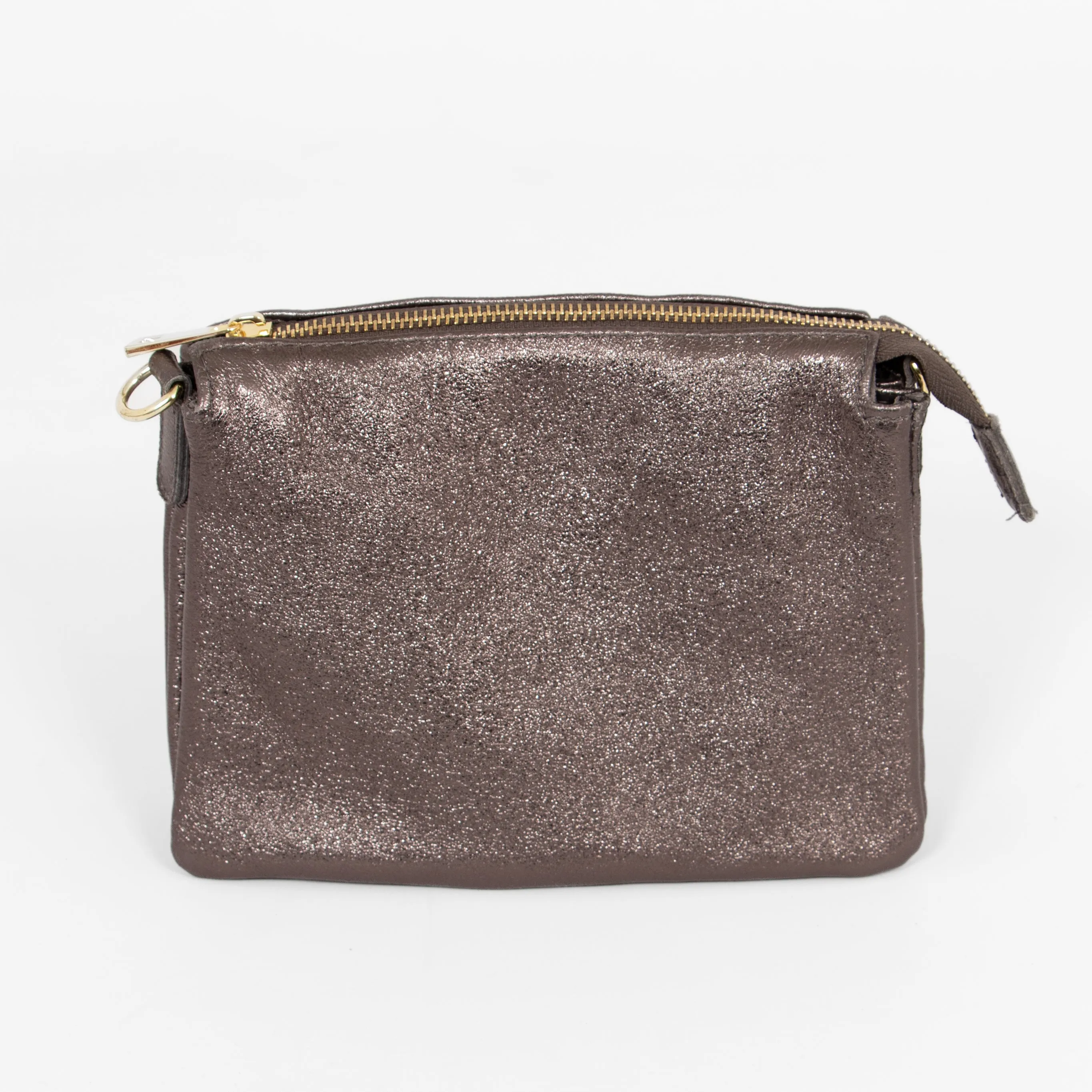 Gia Crossbody Bag - Gun Metal, Metallic