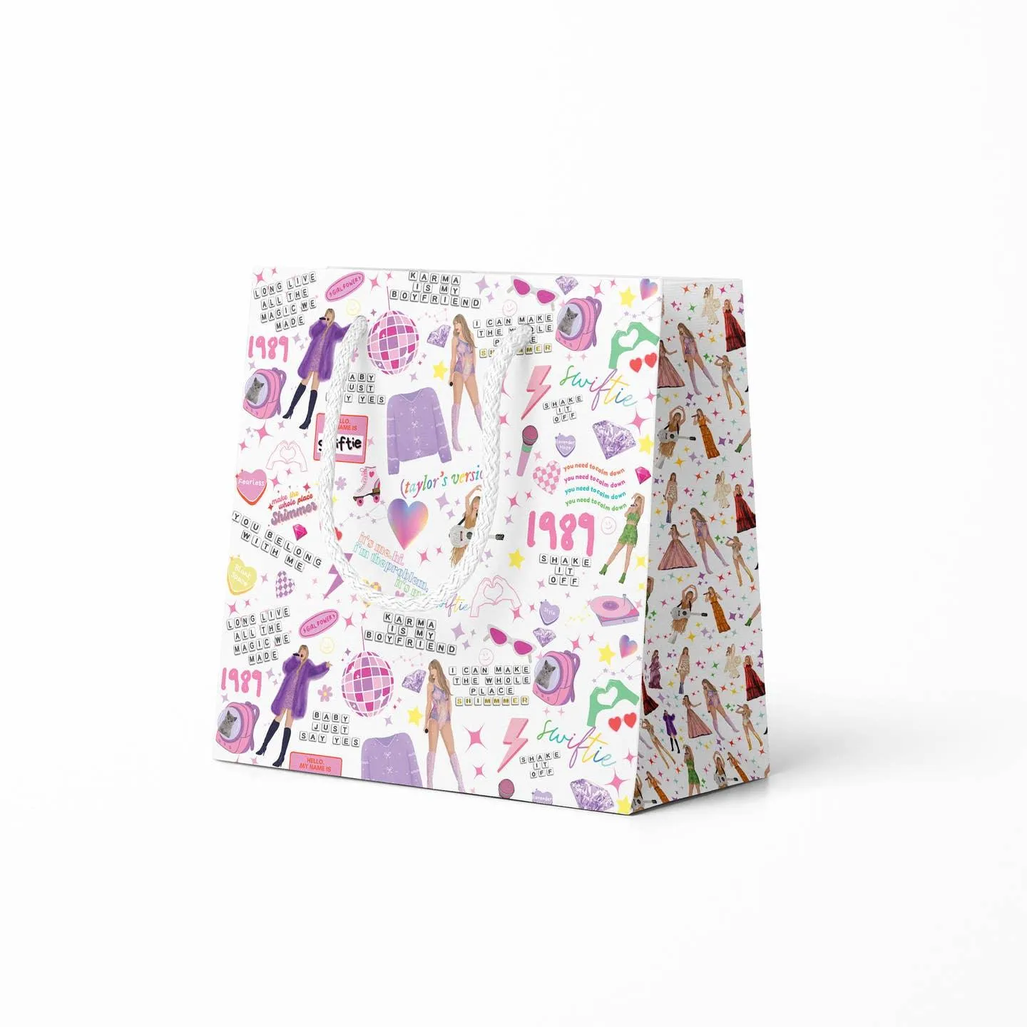 Gift Bag | Swiftie Mosaic Everyday Gift Taylor Swift Bag | Aspen Lane