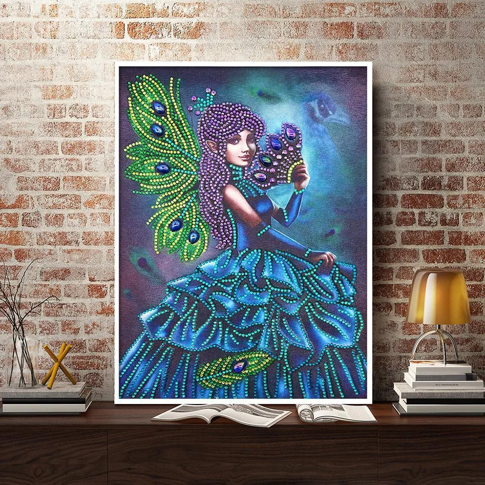 Girl 5D DIY Special Shaped Diamond Painting