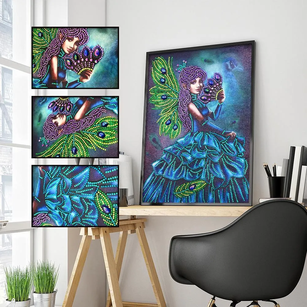 Girl 5D DIY Special Shaped Diamond Painting