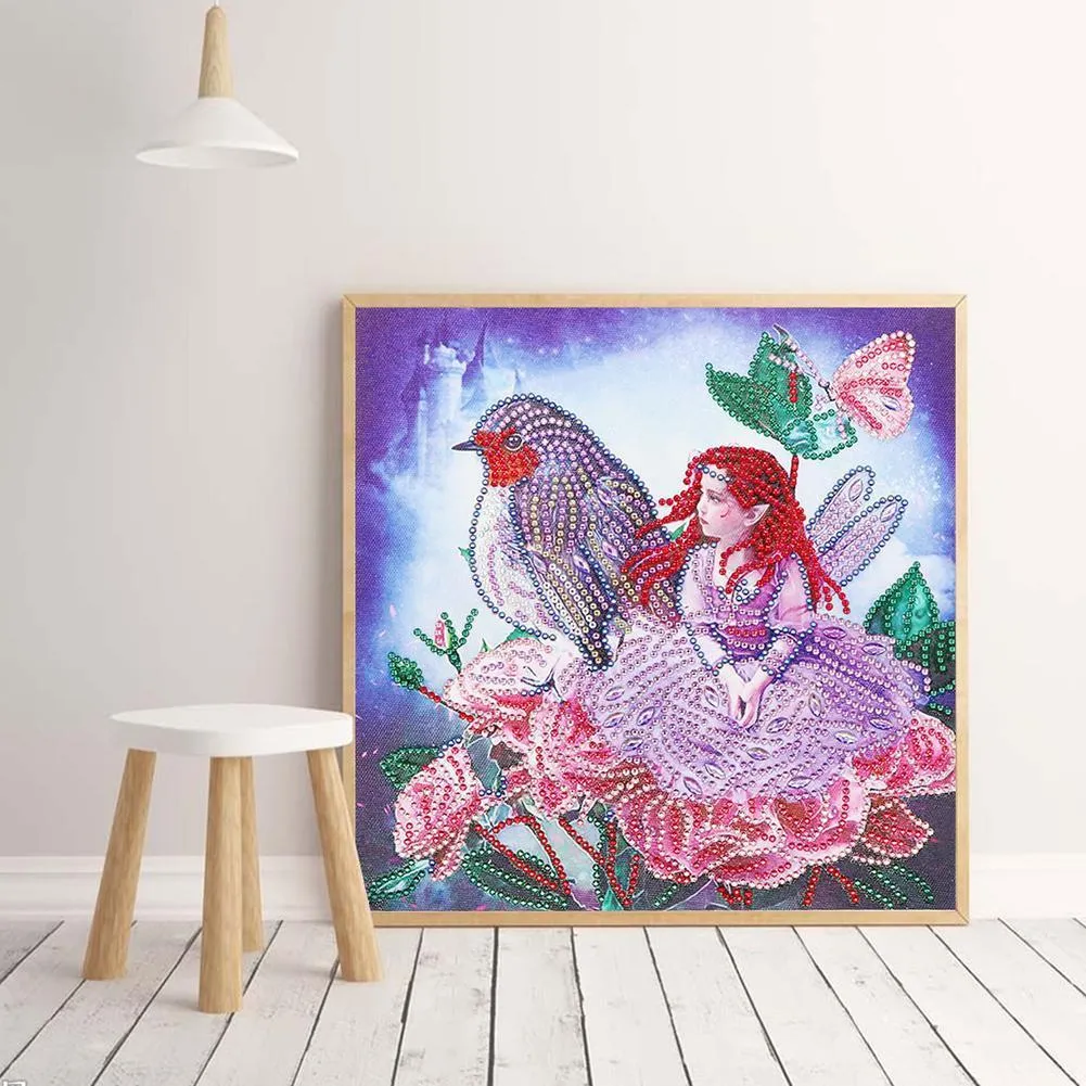 Girl 5D DIY Special Shaped Diamond Painting