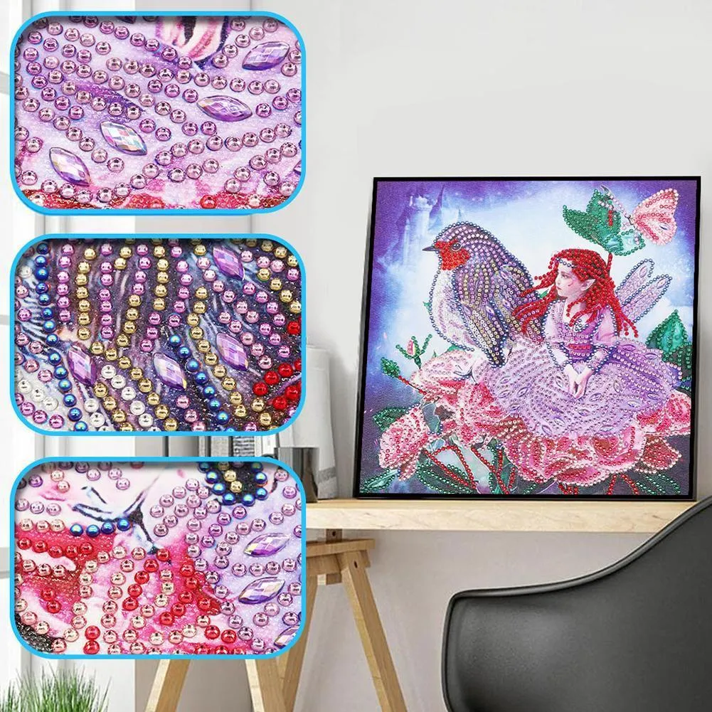 Girl 5D DIY Special Shaped Diamond Painting