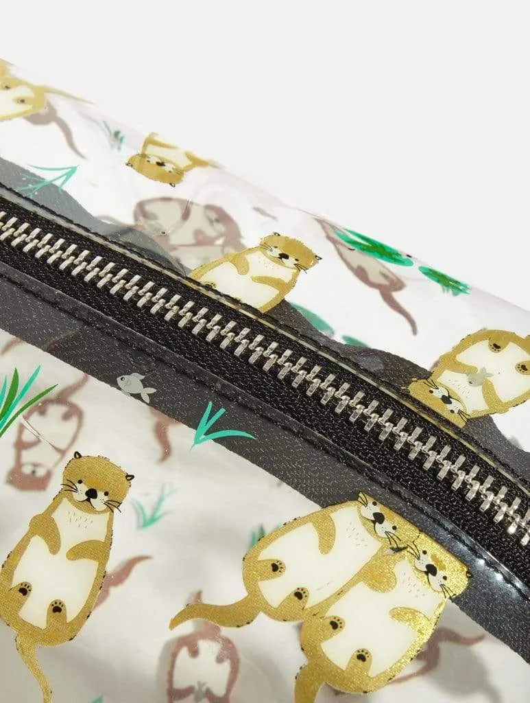 Glitter Otter Makeup Bag