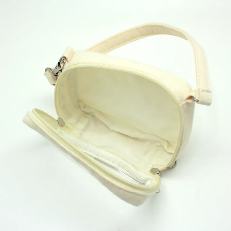 (Goods - Bag) Non-Character Original Mini Plushie Pouch S Size Black