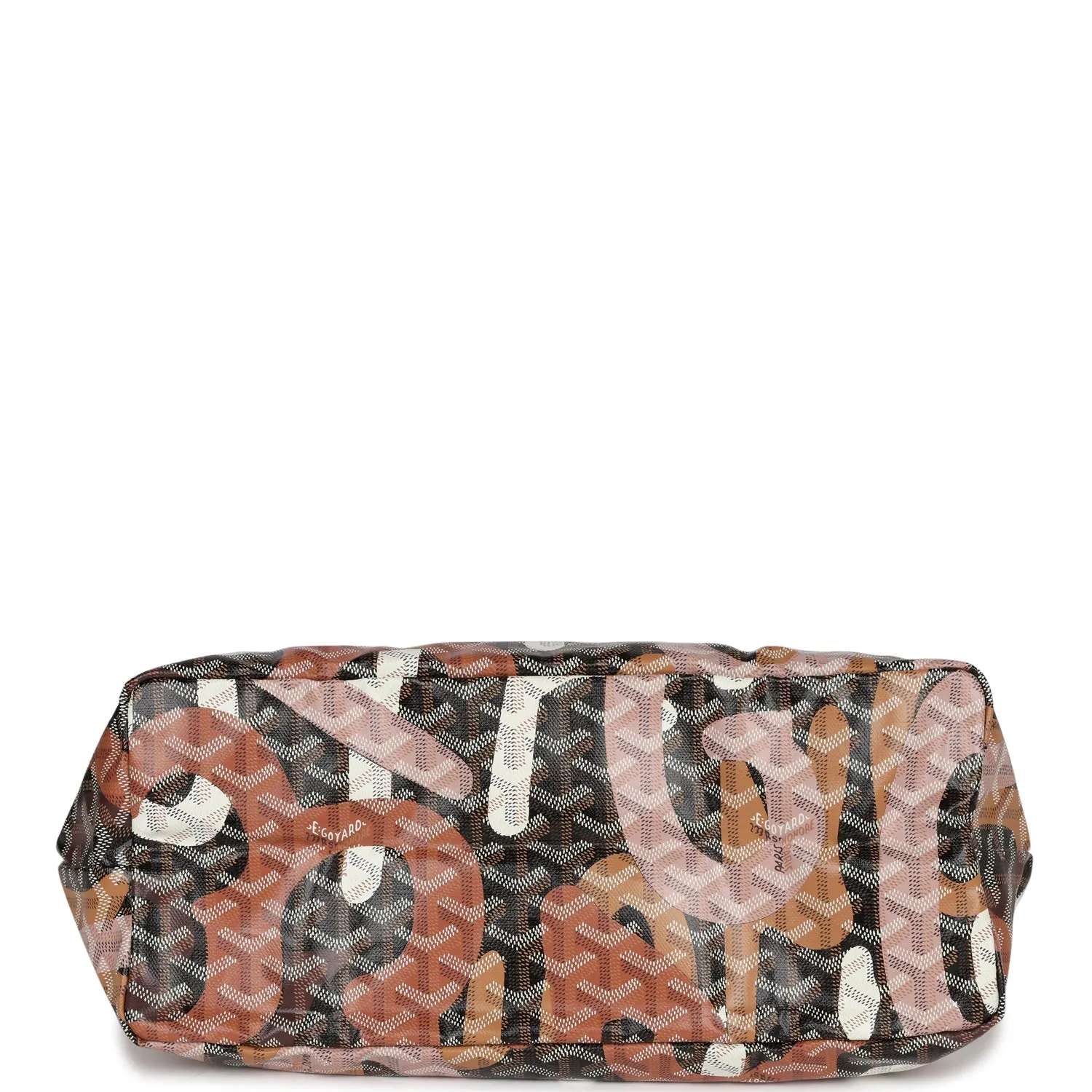 Goyard Limited Edition Black and Pink Goyardine Canvas Lettres Camouflage St. Louis PM Tote Bag Palladium Hardware