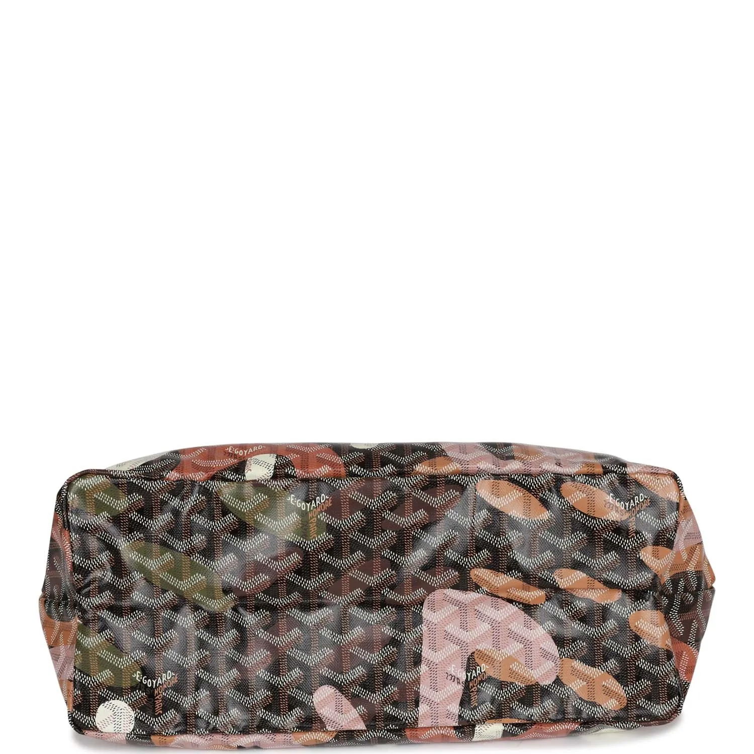 Goyard Limited Edition Black Goyardine Canvas Lettres Camouflage St. Louis PM Tote Bag Palladium Hardware