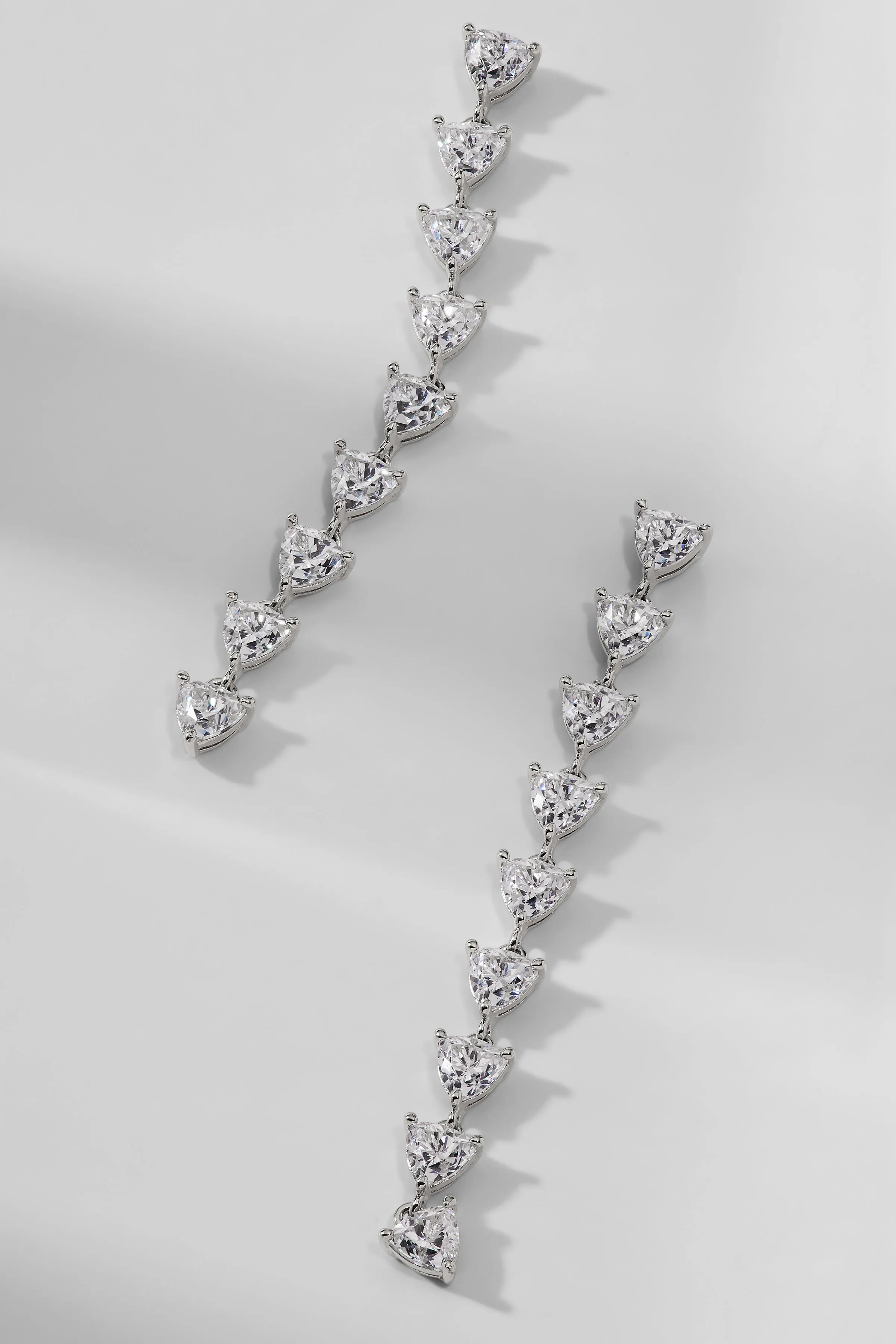 GWEN TRILLION 4MM CZ LINEAR EARRINGS