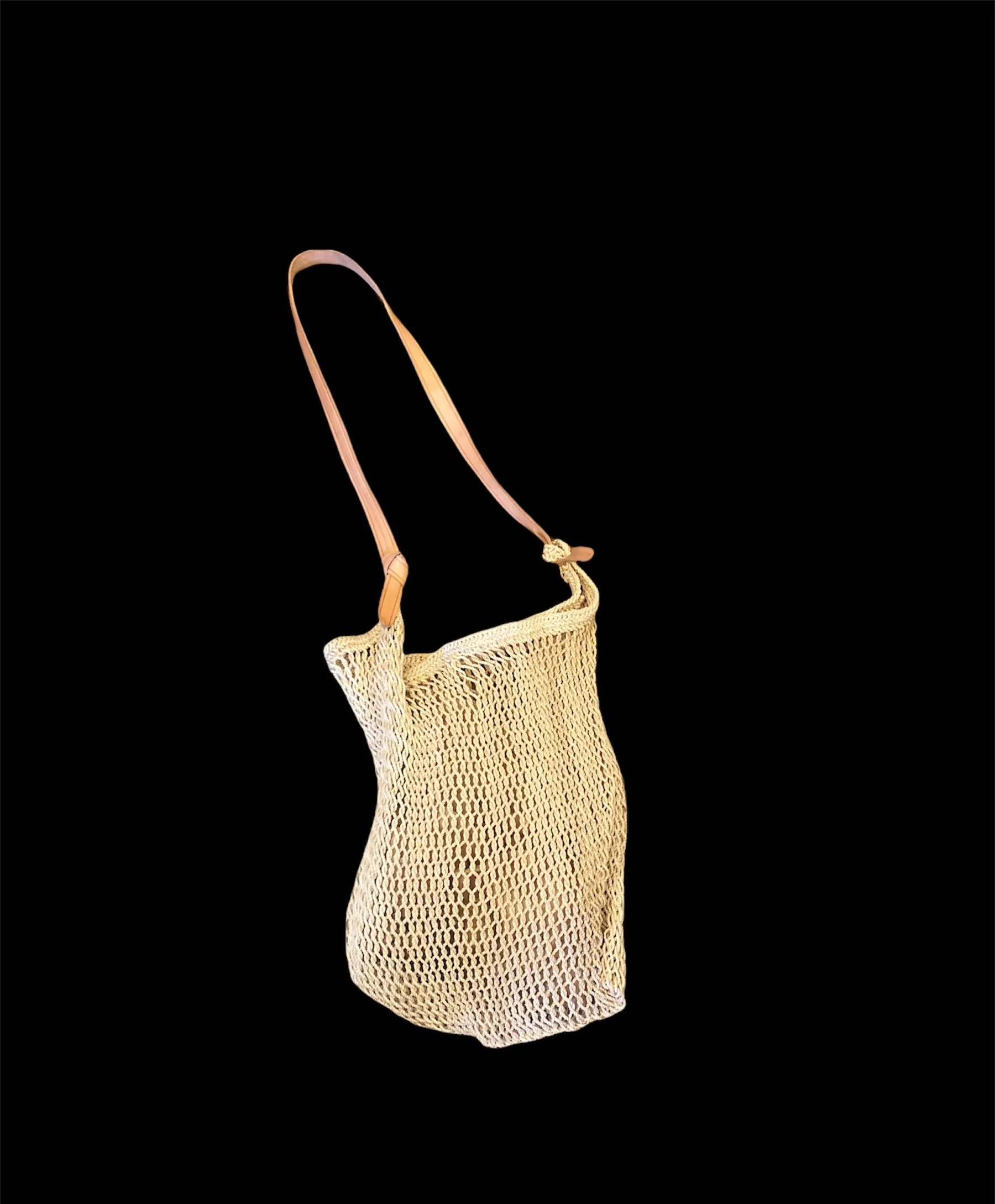 Handwoven cactus shopping Bag. Size M