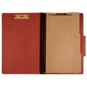 HEAVY-DUTY CLASSIFICATION FOLDER, 1" CAP. PRONGS, EARTH RED (15 PER PACK)