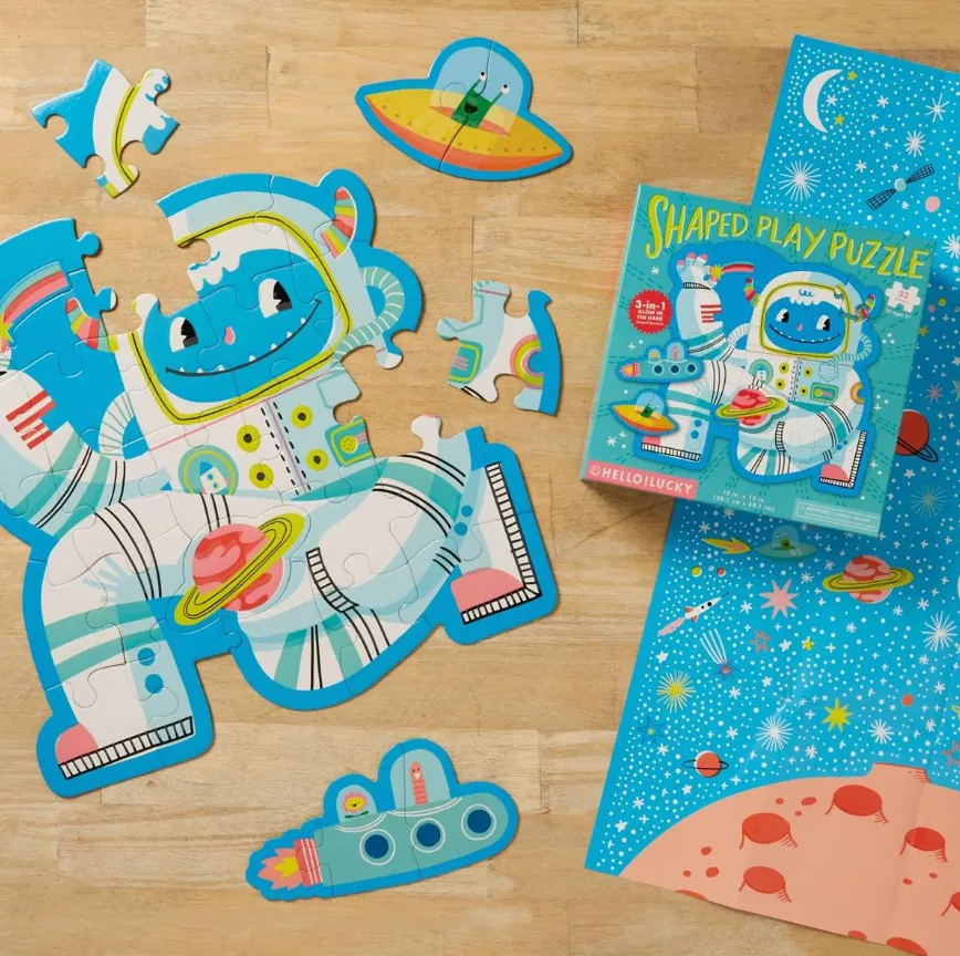 Hello!Lucky Yeti Shaped Puzzle