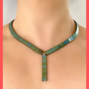 Hematite Beaded Necklace