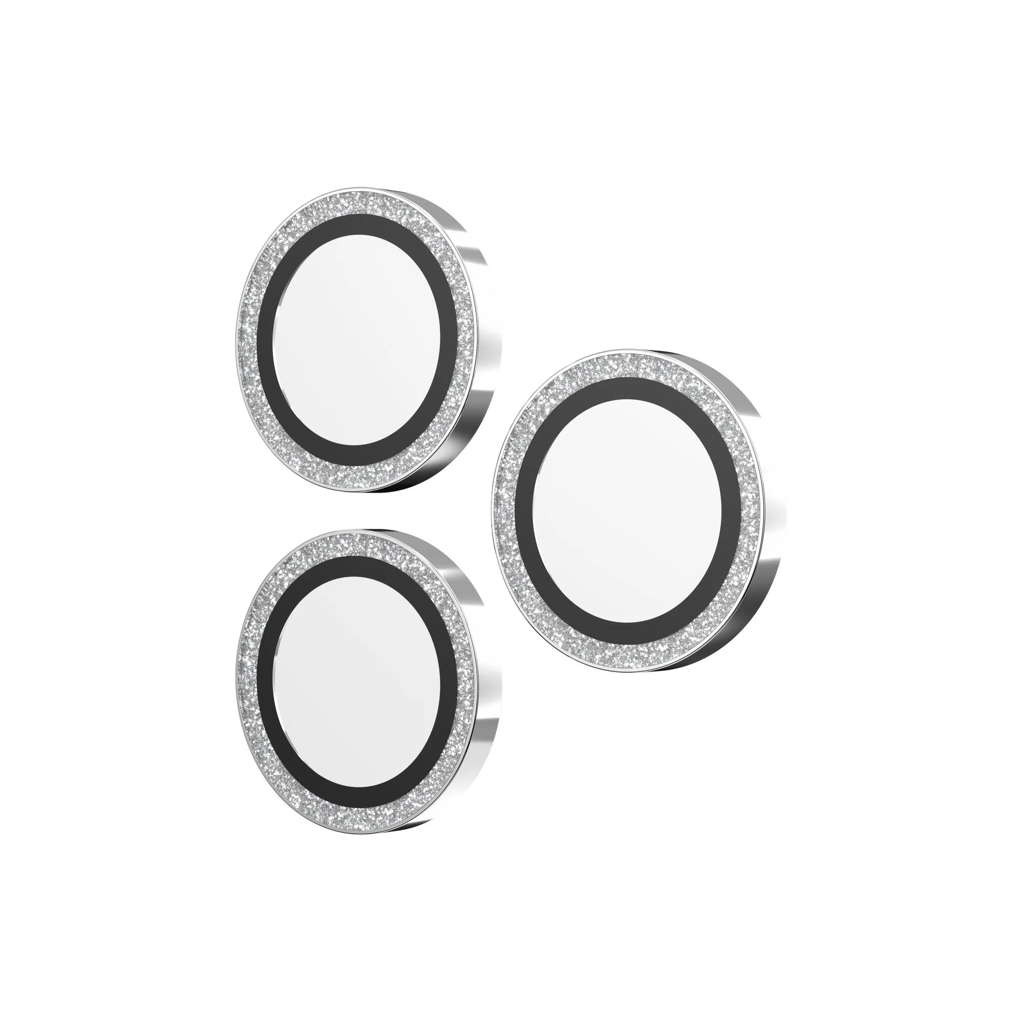 iPhone 16 Pro/16 Pro Max ZAGG InvisibleShield Glass Elite Camera Rings Lens Protector - Glitter - 15-13554