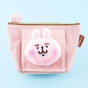 Kanahei Usagi Corduroy Cosmetic Pouch With Tissue Case