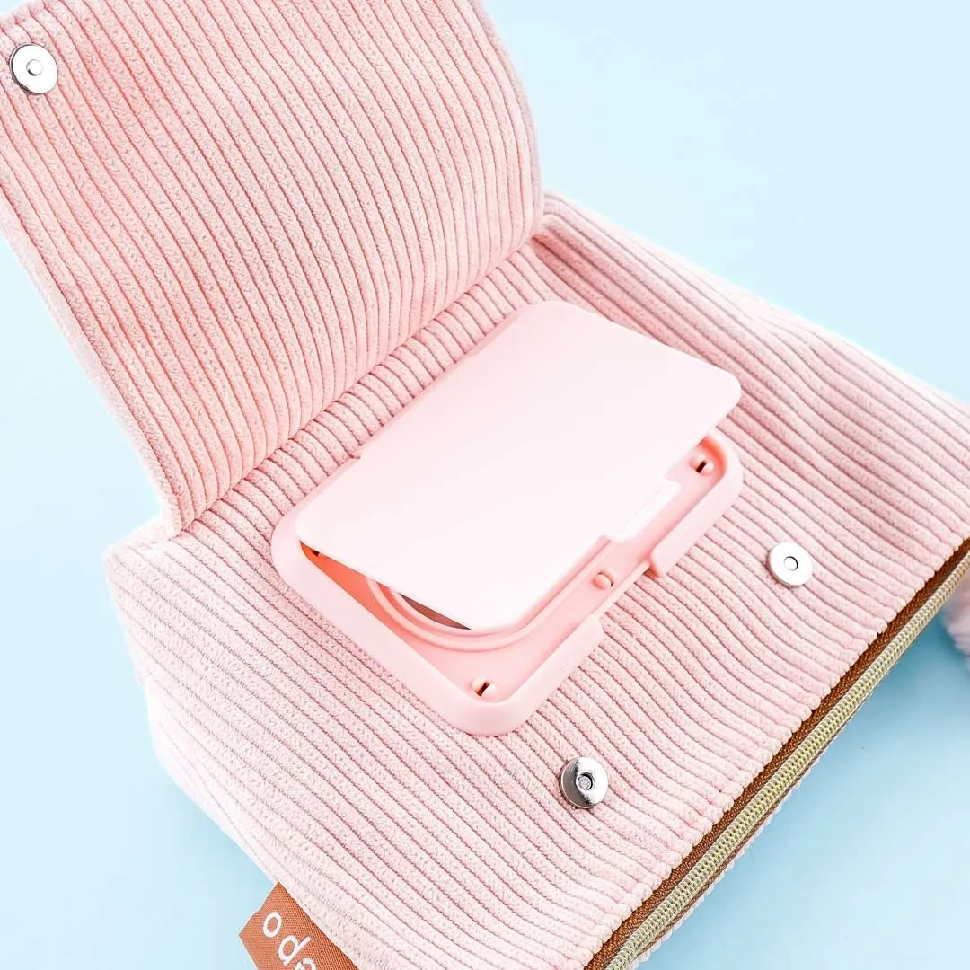 Kanahei Usagi Corduroy Cosmetic Pouch With Tissue Case