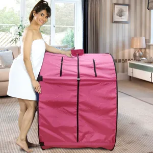 Kawachi Portable Steam Cabin for Steam Sauna Therapy for Slimming and Beauty. (Steam Generator not provided) - I51 pink