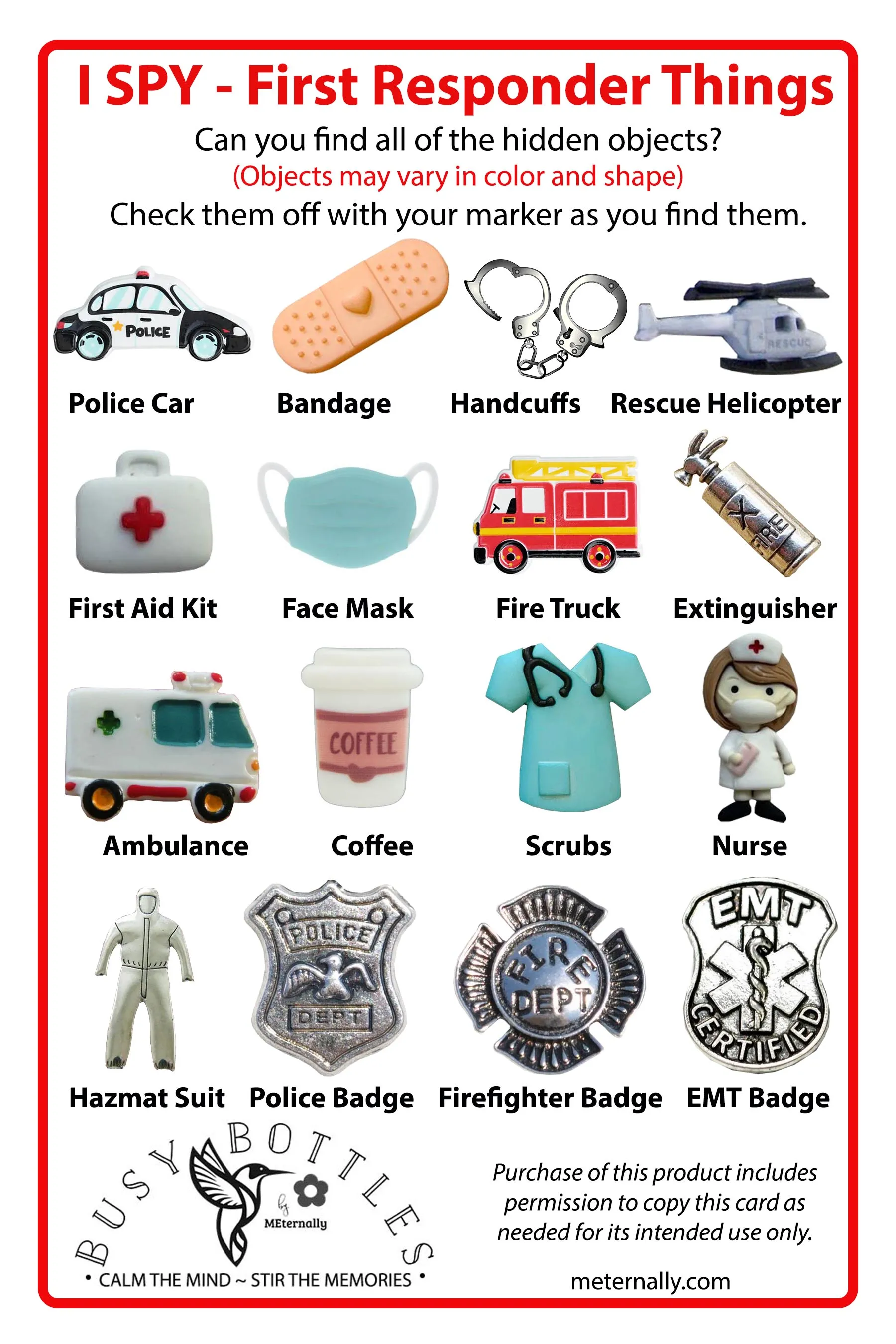 Kits for Kids - Firefighter (Firetruck)