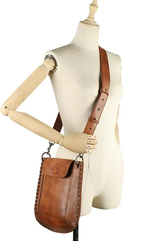 Ladies Green Leather Shoulder Bag Side Bags For Women