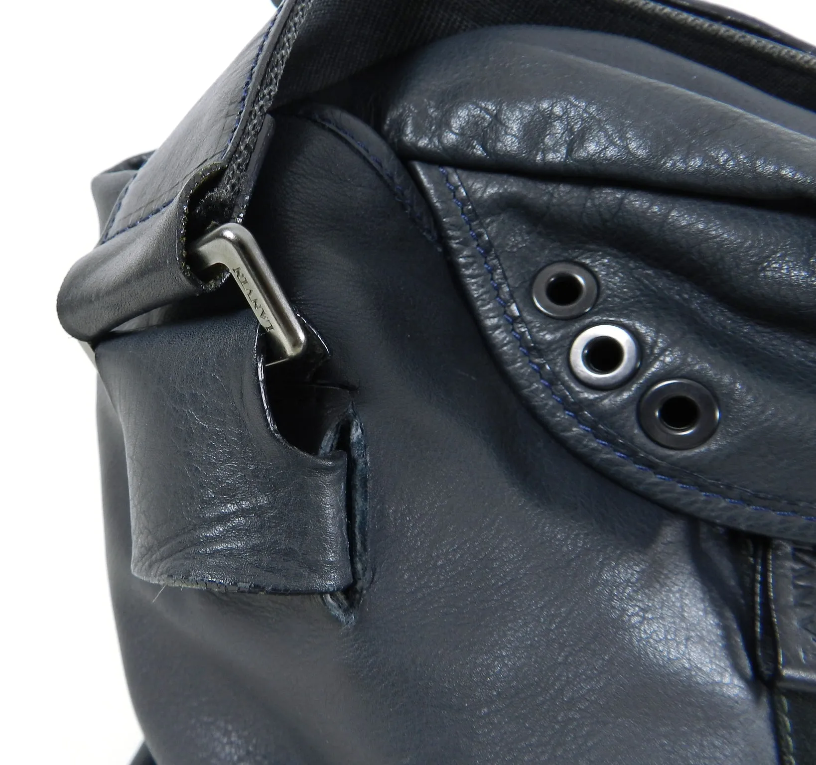 Lanvin Camera Bag Satchel with Fringe Strap