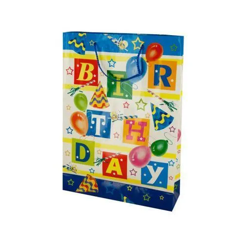 Large Happy Birthday Balloons Gift Bag ( Case of 96 )