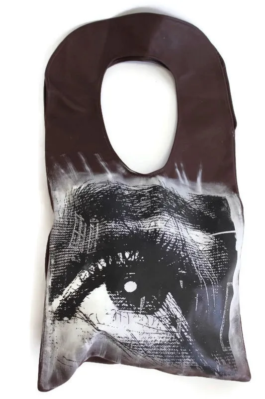 Lavazzon All Eyes on you  leather tote