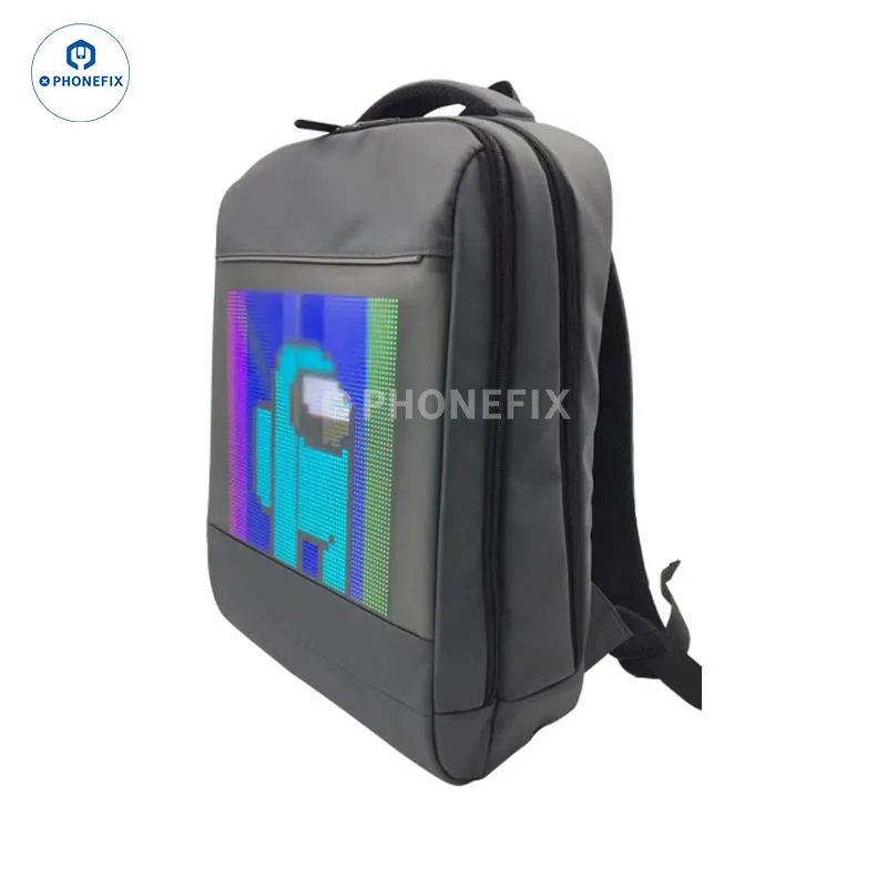 LED Backpack DIY Advertising Business Phone Laptop Repair Bag