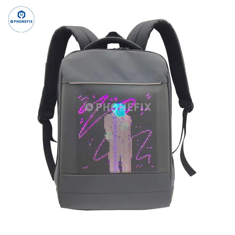 LED Backpack DIY Advertising Business Phone Laptop Repair Bag