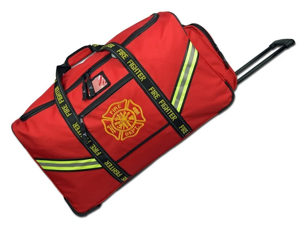 Lightning X Premium Turnout Gear Bag; Luggage Style w/ Wheels, Rigid Sides, Reinforced Bottom & Retractable Handle