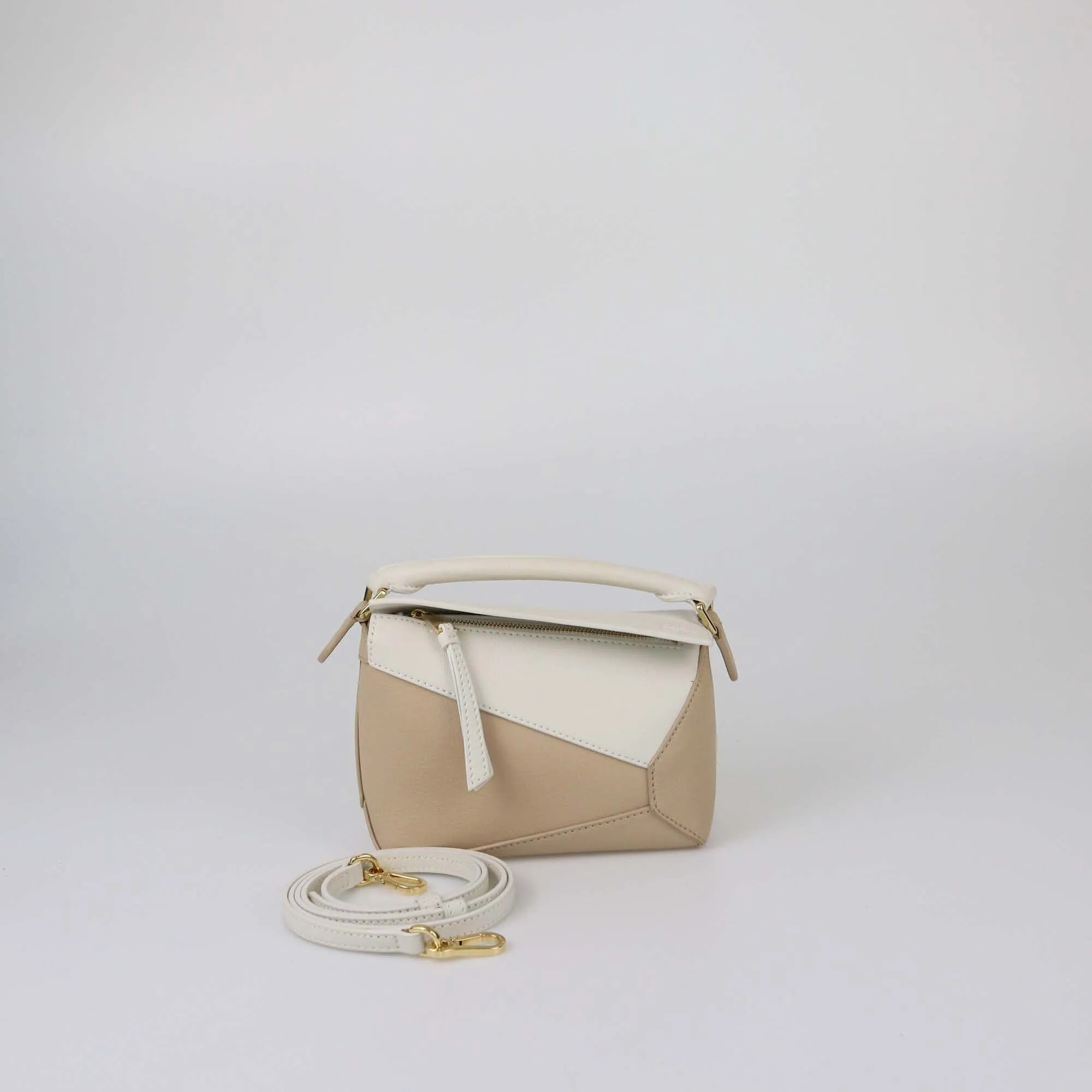 Loewe Bicolor Soft Mini Edge Puzzle Shoulder Bag