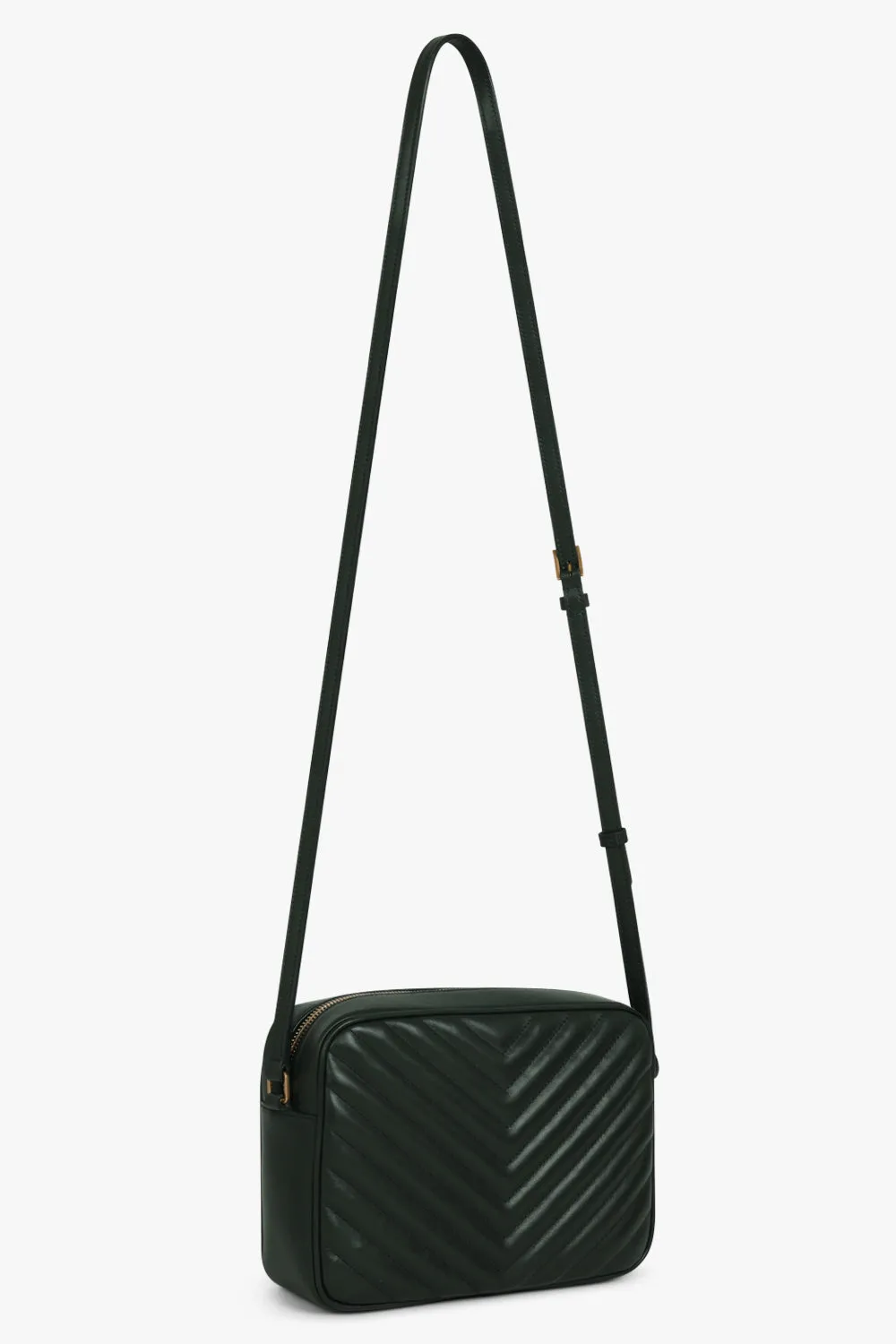 LOU QUILTED CAMERA BAG | NEW VERT FONCE/GOLD