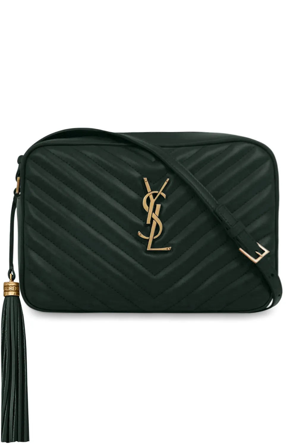 LOU QUILTED CAMERA BAG | NEW VERT FONCE/GOLD
