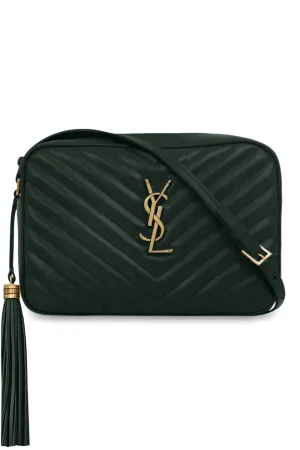 LOU QUILTED CAMERA BAG | NEW VERT FONCE/GOLD