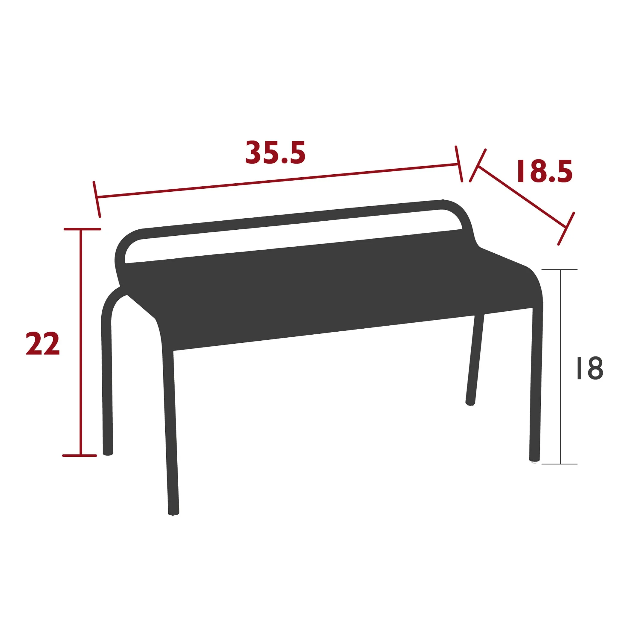 Luxembourg Compact Bench