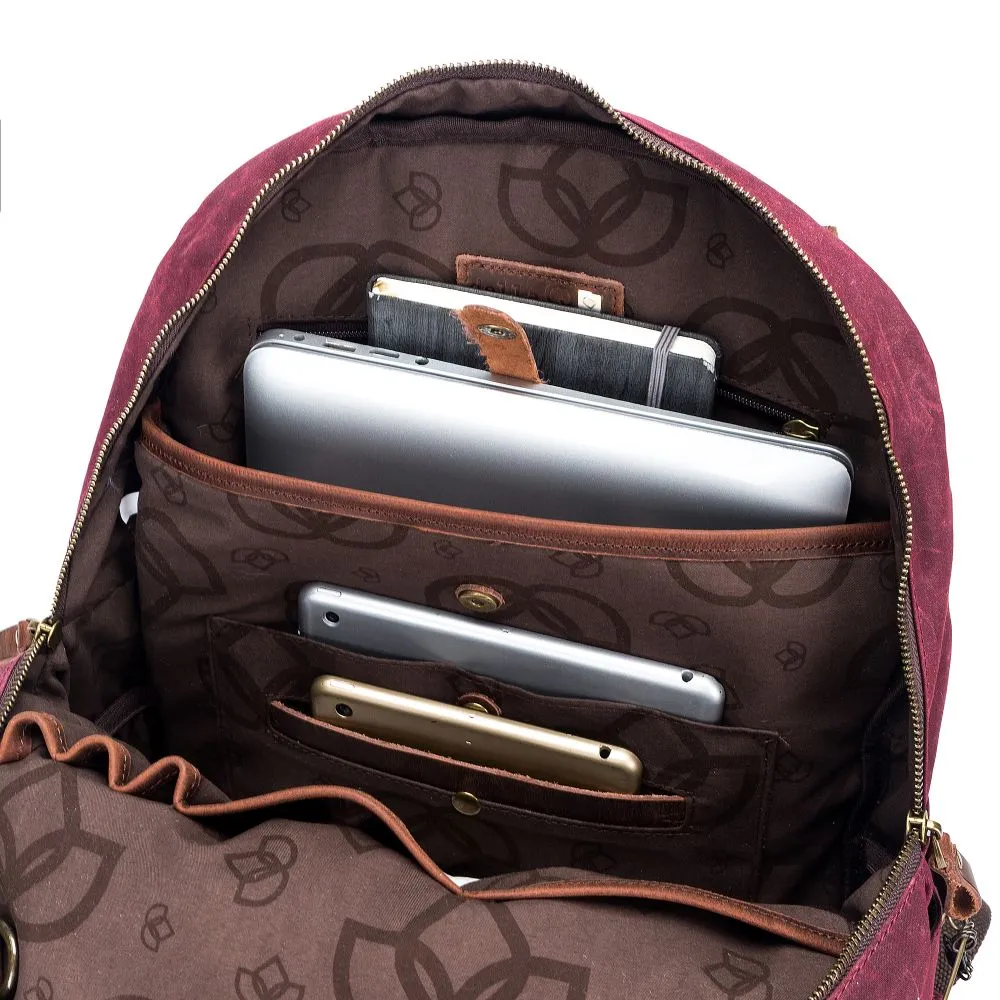 Maker's Canvas Backpack by Della Q