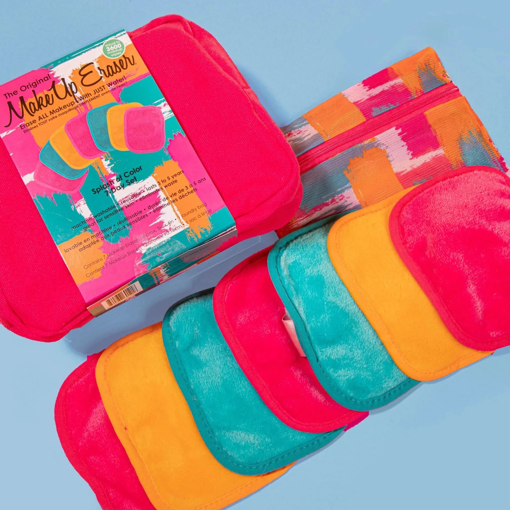 Makeup Eraser Splash of Color 7 Day Set