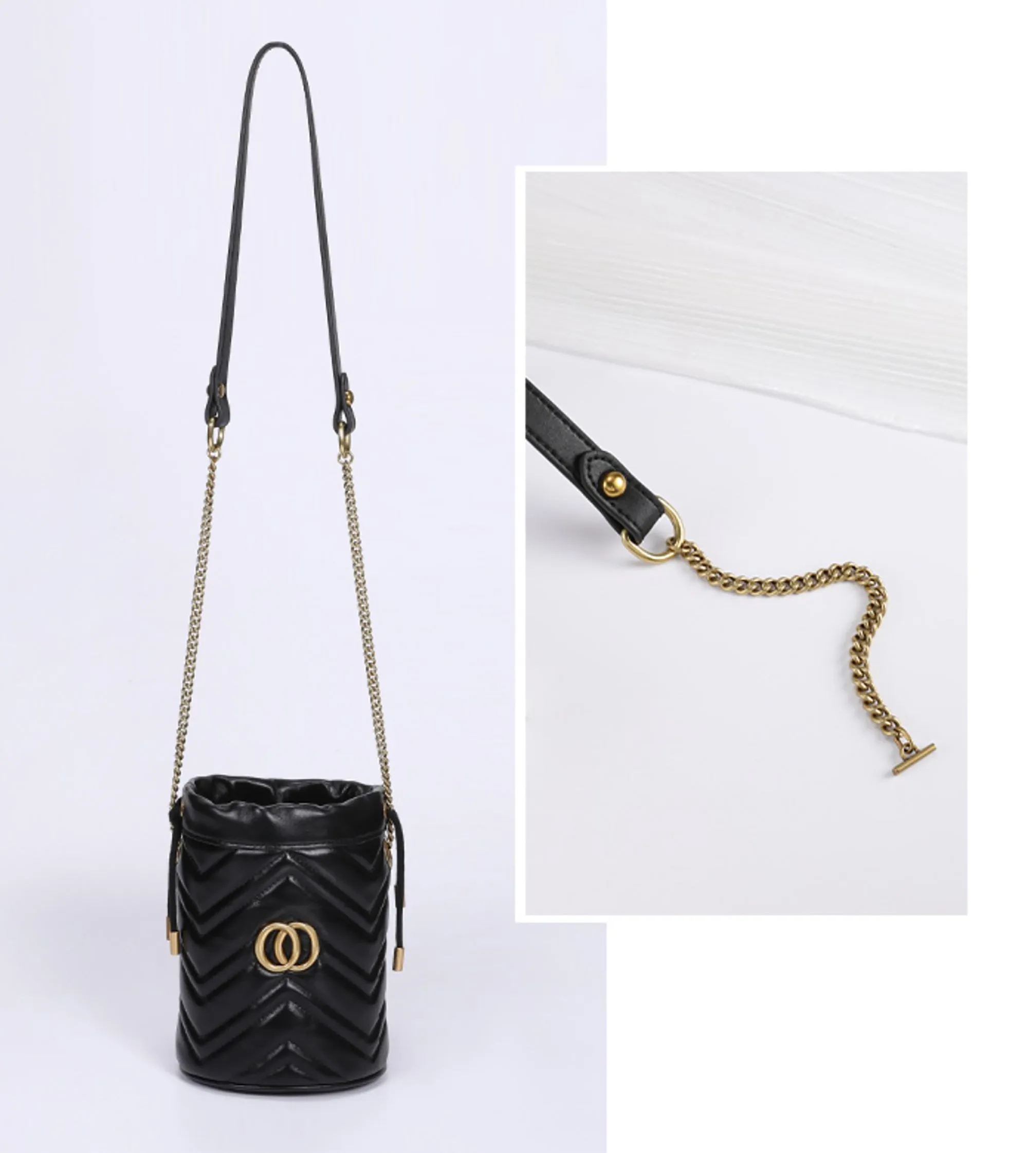 Marmont Bag Replacement Strap, Crossbody Chain Bag Shoulder Strap Makeover, Genuine Leather Underarm Bag Strap Accessory