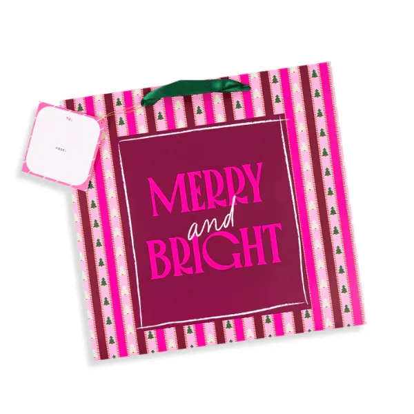 Merry & Bright Large Gift Tote