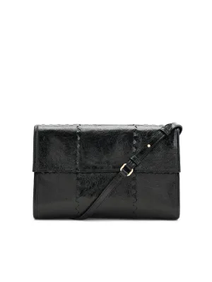 Mosaic Messenger Bag - Black Gloss