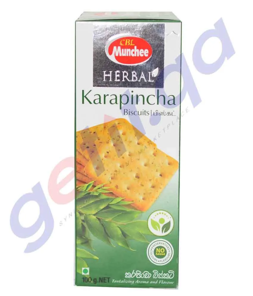 MUNCHEE HERBAL KARAPINCHA BISCUIT - 100 GM