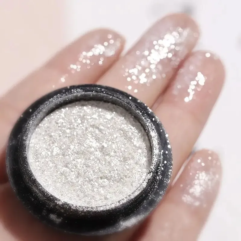 Nail Gloss Powder Glitter Powder | Highlight Dazzling Powder For Lip Gloss Nail Polish Decoration For DIY Manicure